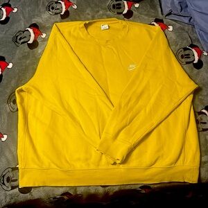 Yellow Nike crew neck